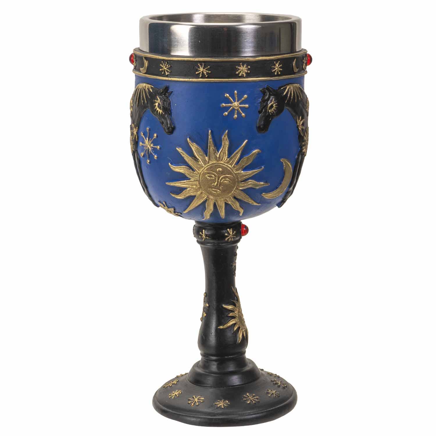 Pacific Trading - Wholesale Decorative Tabletop Object - Trail of Painted Ponies Sky of Enchantment Goblet1