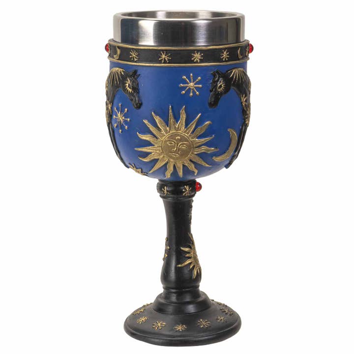 Pacific Trading - Wholesale Decorative Tabletop Object - Trail of Painted Ponies Sky of Enchantment Goblet1