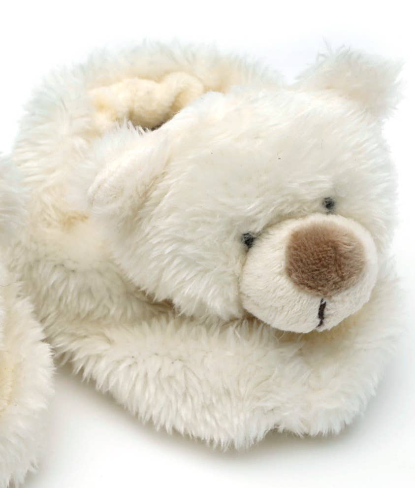 Jomanda Soft Toys & Accessories – Engroshandel Hjemmesko - Baby – Bamse bløde plyssutsko til baby - (0-6 måneder)3