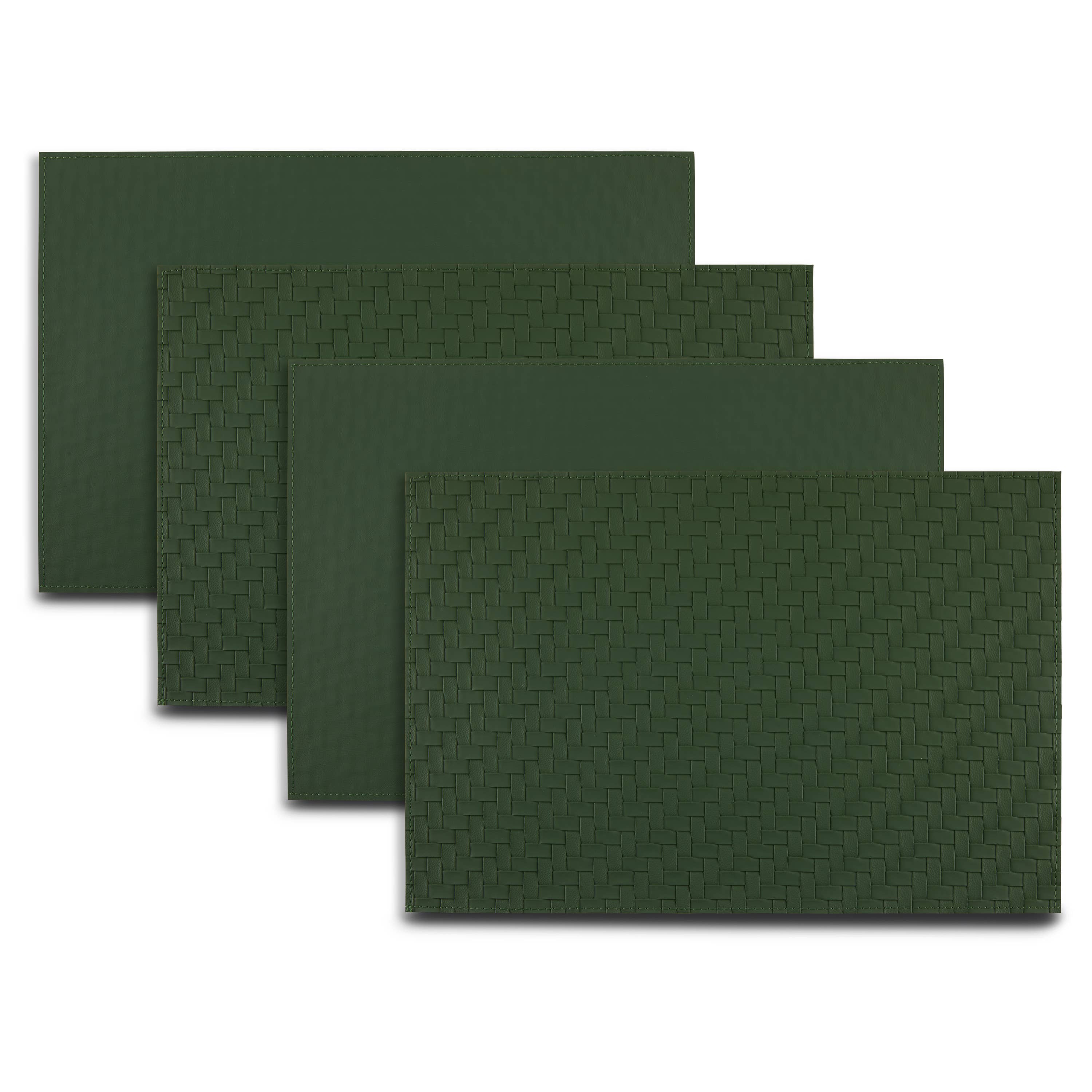 Ala Carte (By Dainty Home) - Vente Sets de table - Ensemble de 4 sets de table réversibles en cuir vegan Lausanne 30x45 cm7