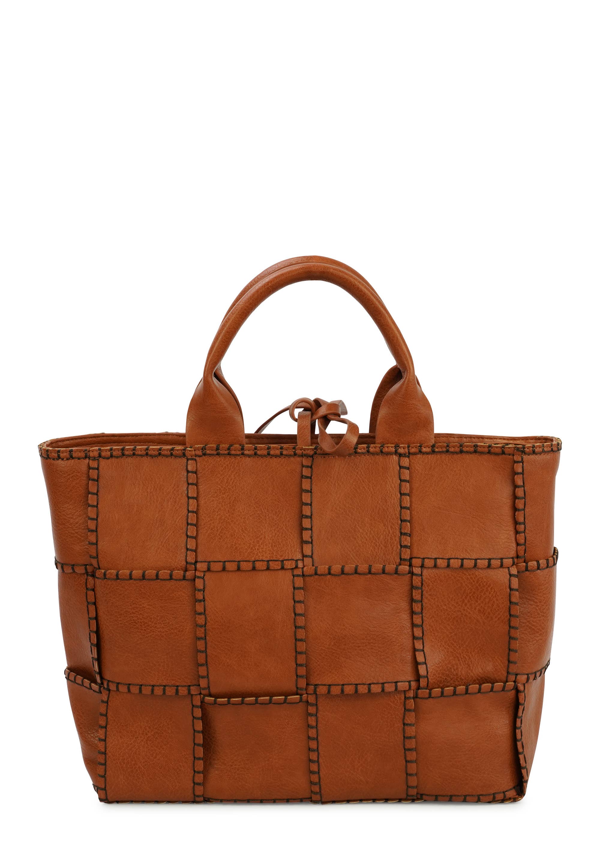 HJS - Venta al por mayor Bolso con asas - Mujer - Bolso 'SADLE' - Elegante diseño trenzado20