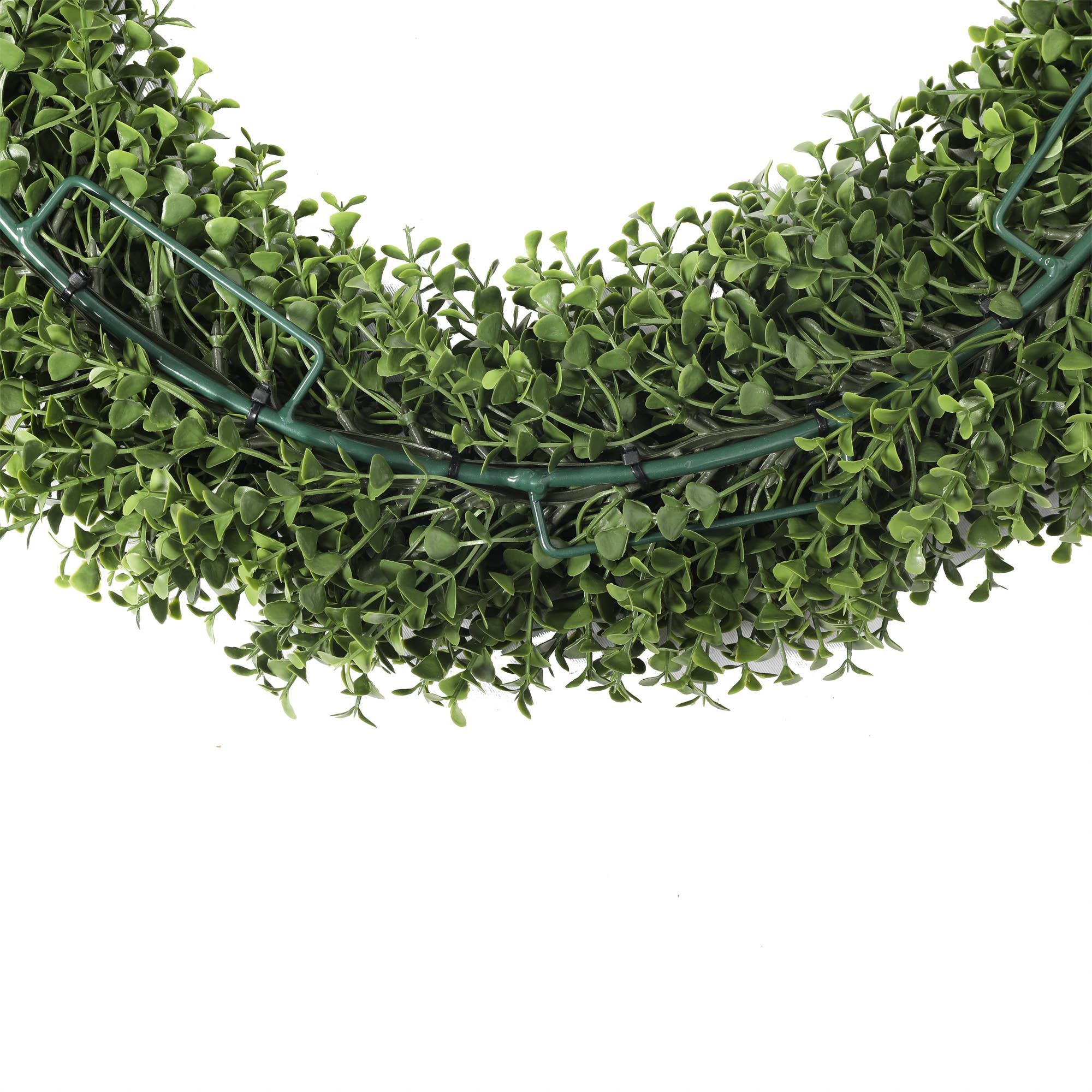 Mills Floral Company – Coroa de flores por atacado – Coroa Redonda de Boxwood UV 24 Polegadas2