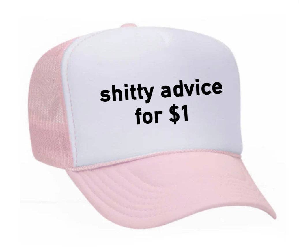 Inappropriate Trucker Hats - Wholesale Trucker Hat - Unisex - Shitty Advice for $1 Trucker Hat4