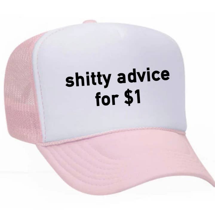 Inappropriate Trucker Hats - Wholesale Trucker Hat - Unisex - Shitty Advice for $1 Trucker Hat4