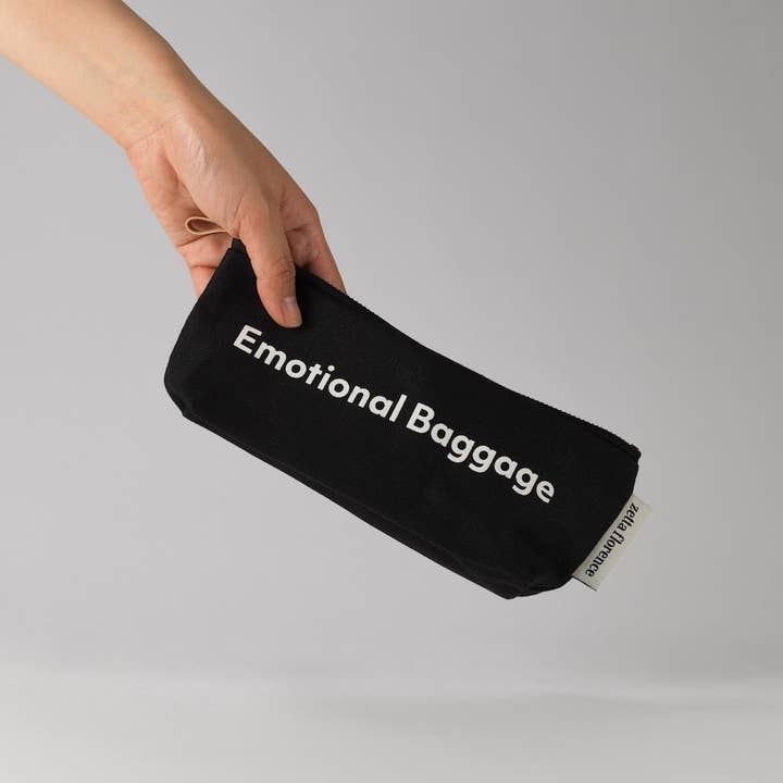 Zetta Florence - Wholesale Pencil case/pouch - Emotional Baggage Pencil Case - Black1