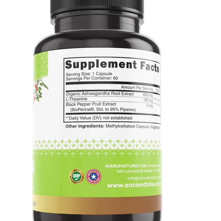 Ancient Bliss - Wholesale Oral Supplement/Vitamin - Ashwagandha1