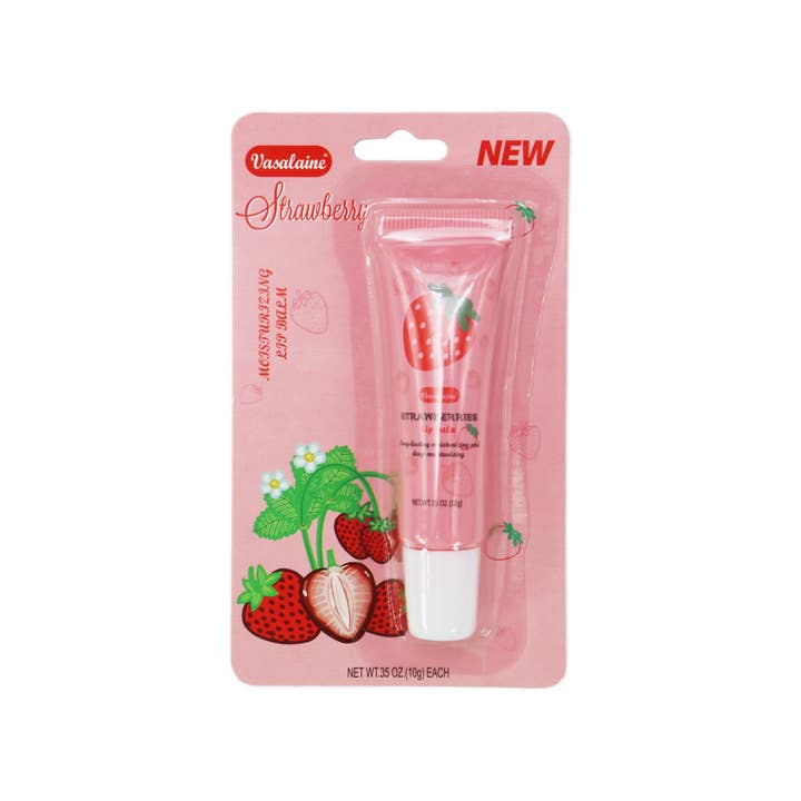 Cap Zone - Wholesale Lip Balm - Strawberry Scented Gel Lip Balm Squeeze Tube - 36 pcs