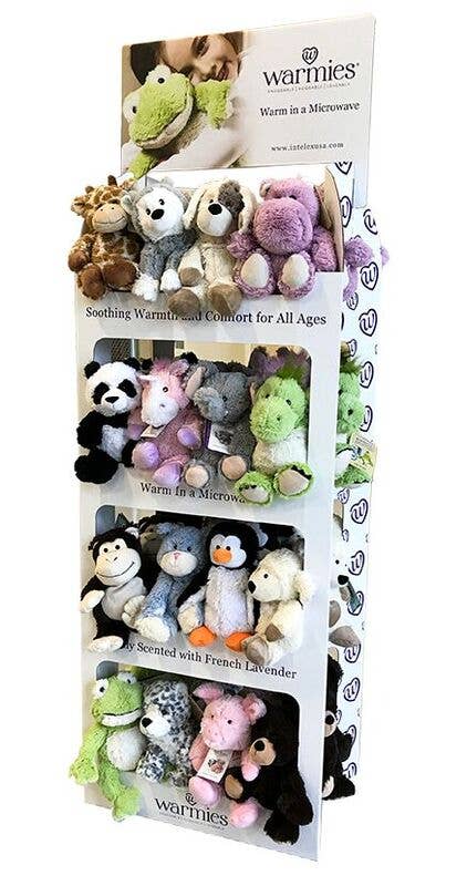 Warmies - Plush Toys - Lavender - Gifts - Valentines - Wholesale Retailer Display - Kids & Baby - Cardboard Floor Display