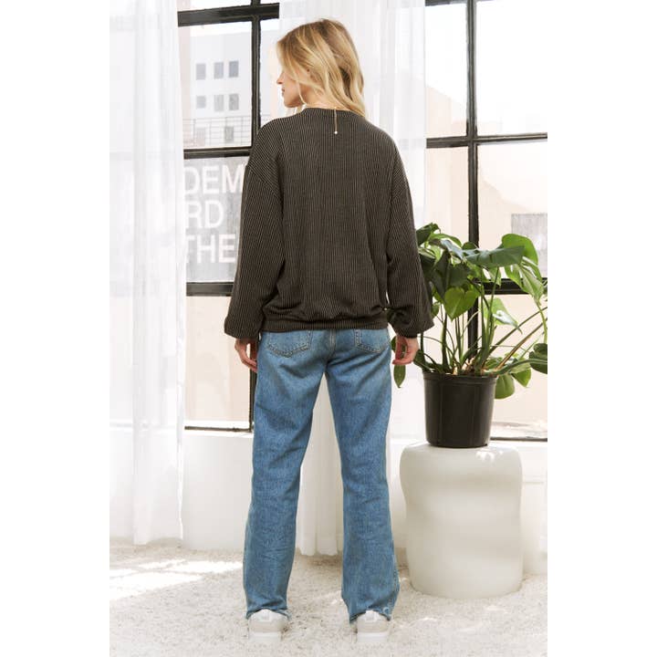 Sweet Generis - Wholesale Grafisch sweatshirt - Dames - SWEATSHIRT MET RIBKOORDPRINT UIT TEXAS9