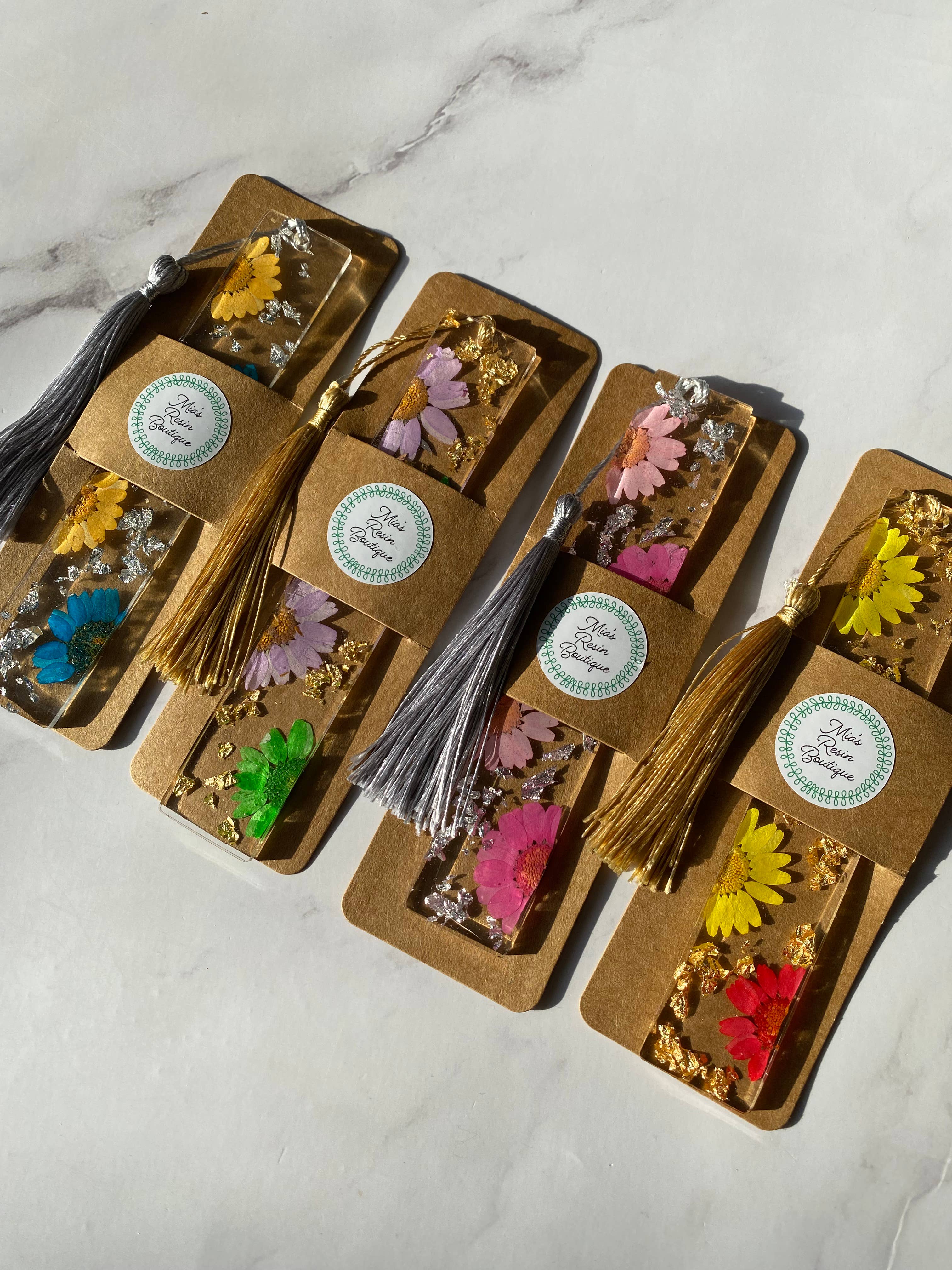 Mia’s Resin Boutique - Wholesale Bookmark - Floral Bookmarks 5.5" - Resin Bookmarks - Page Marker 11