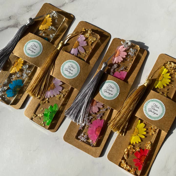 Mia’s Resin Boutique - Wholesale Bookmark - Floral Bookmarks 5.5" - Resin Bookmarks - Page Marker 11
