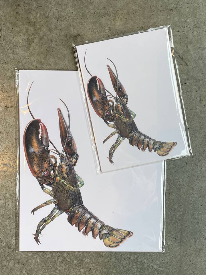 lobster - print for wholesale by stück in the studio