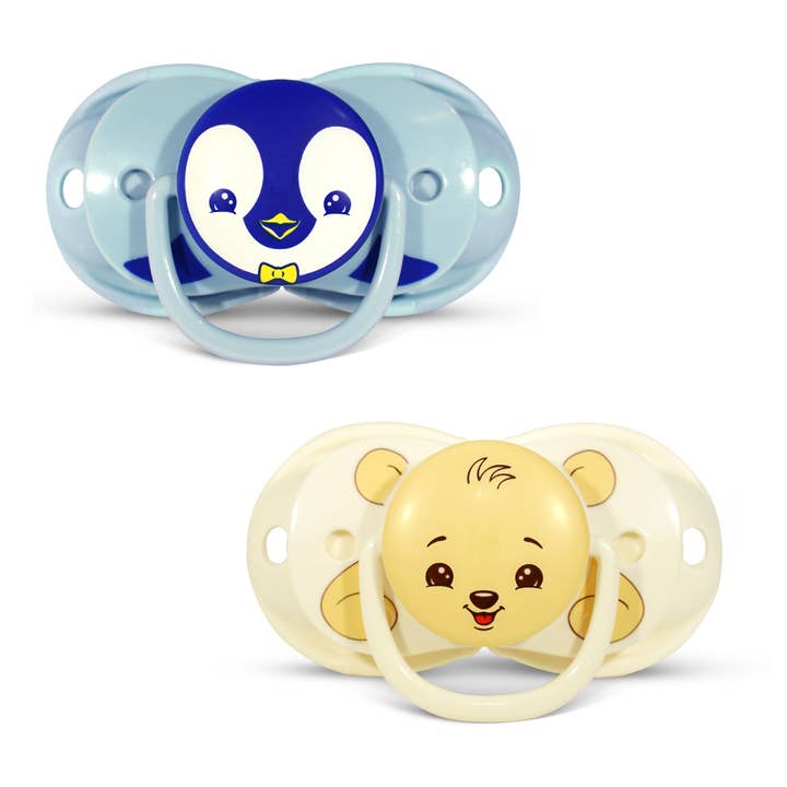 keep-it-kleen Pacifier 2PK - Penguin & Bear for wholesale by RaZbaby