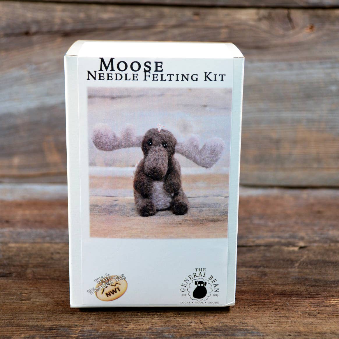 The General Bean - Wholesale Craft Sewing Kit - Name Drop- Needle Felting Kit- Moose