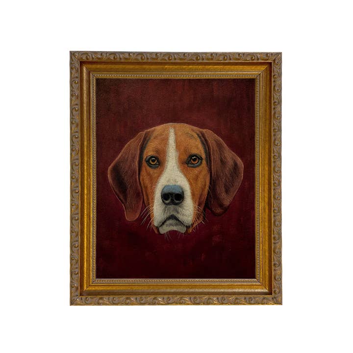 Madison Bay Co. - Historical Home Decor Reproductions - Wholesale Art Print - Fox Hound Vintage Portrait Painting Print on Canvas Wall Art10