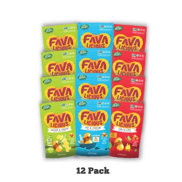 Favalicious® - Wholesale Nuts - Favalicious Variety Pack - Pack of 36 x 2oz bags2