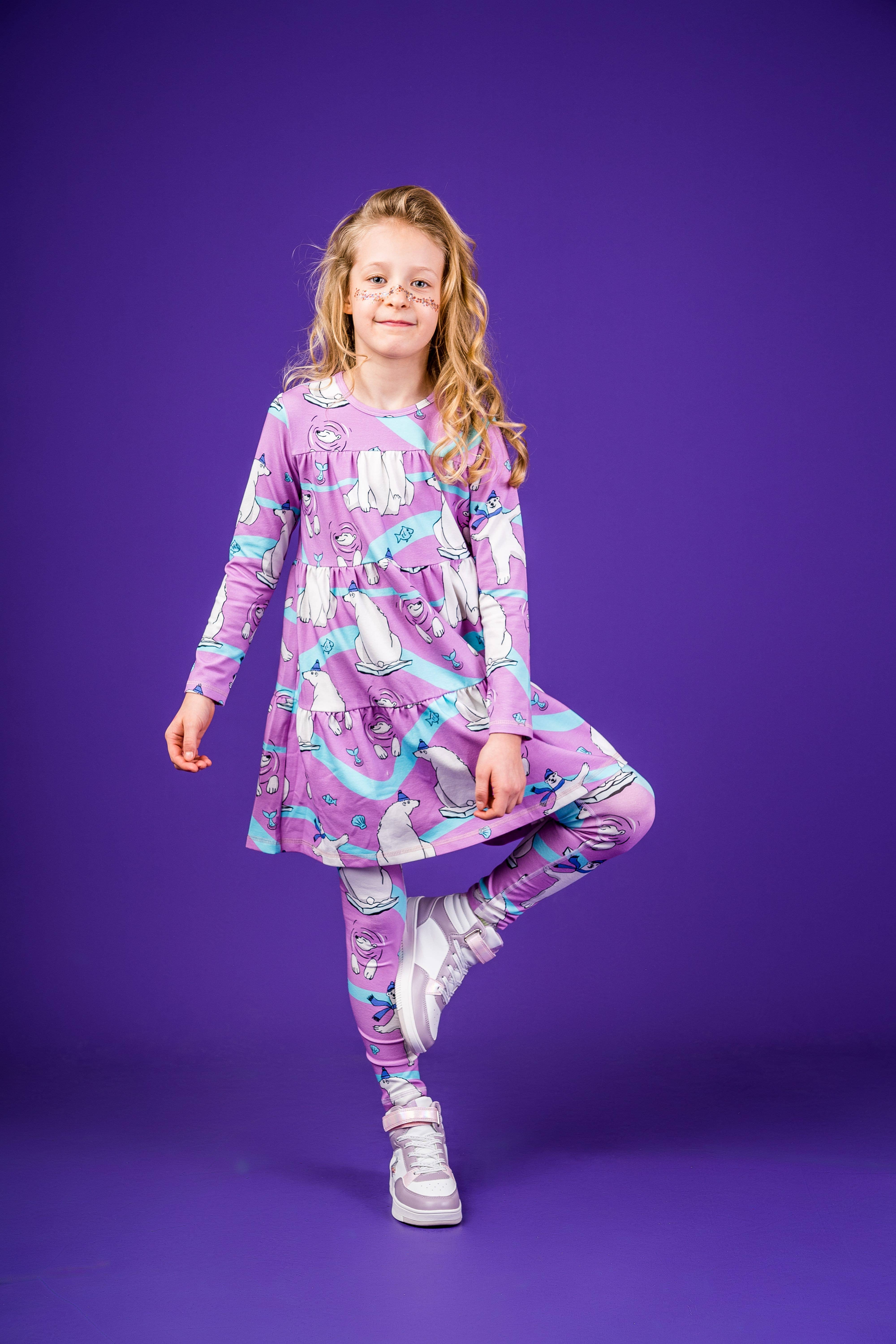 Mullido – wholesale Klänning – Barn – ISBJÖRN - A-LINJEKLÄNNING - AW244