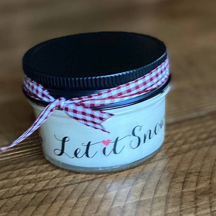 Brownies&Ginger Soap Co - Wholesale Jar/Filled Candle - Holiday Snowman Decor Soy Candles3