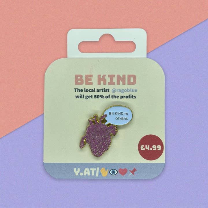 Alfiler esmaltado Be Kind para venta al por mayor de ILovePins