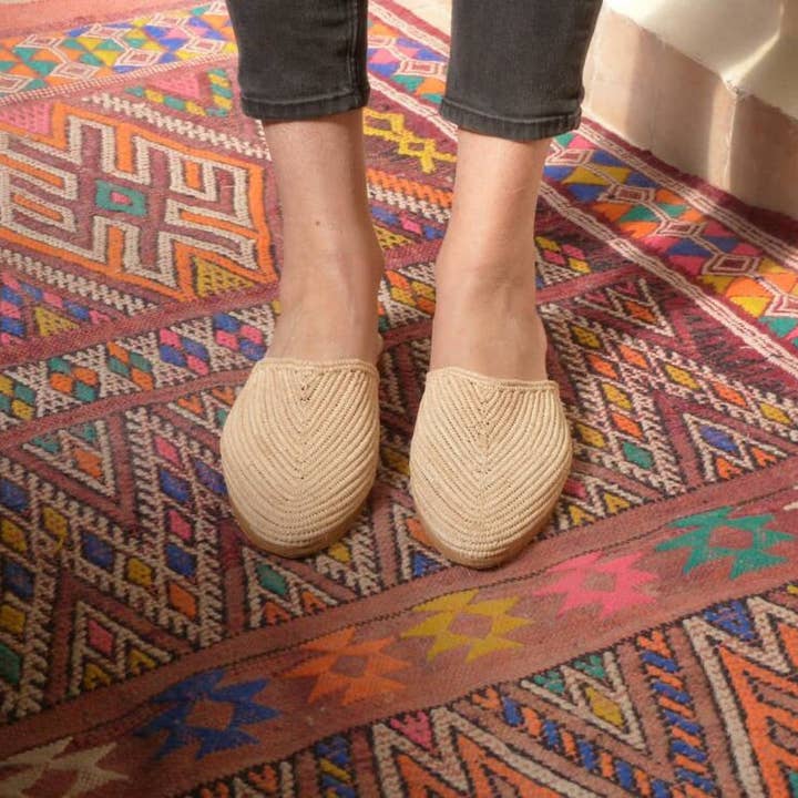 DarKech – wholesale Sandaler - Dam – Raffia Sandaler MAROCKANSKA för stranden, RAFFIA SKOR för kvinna
