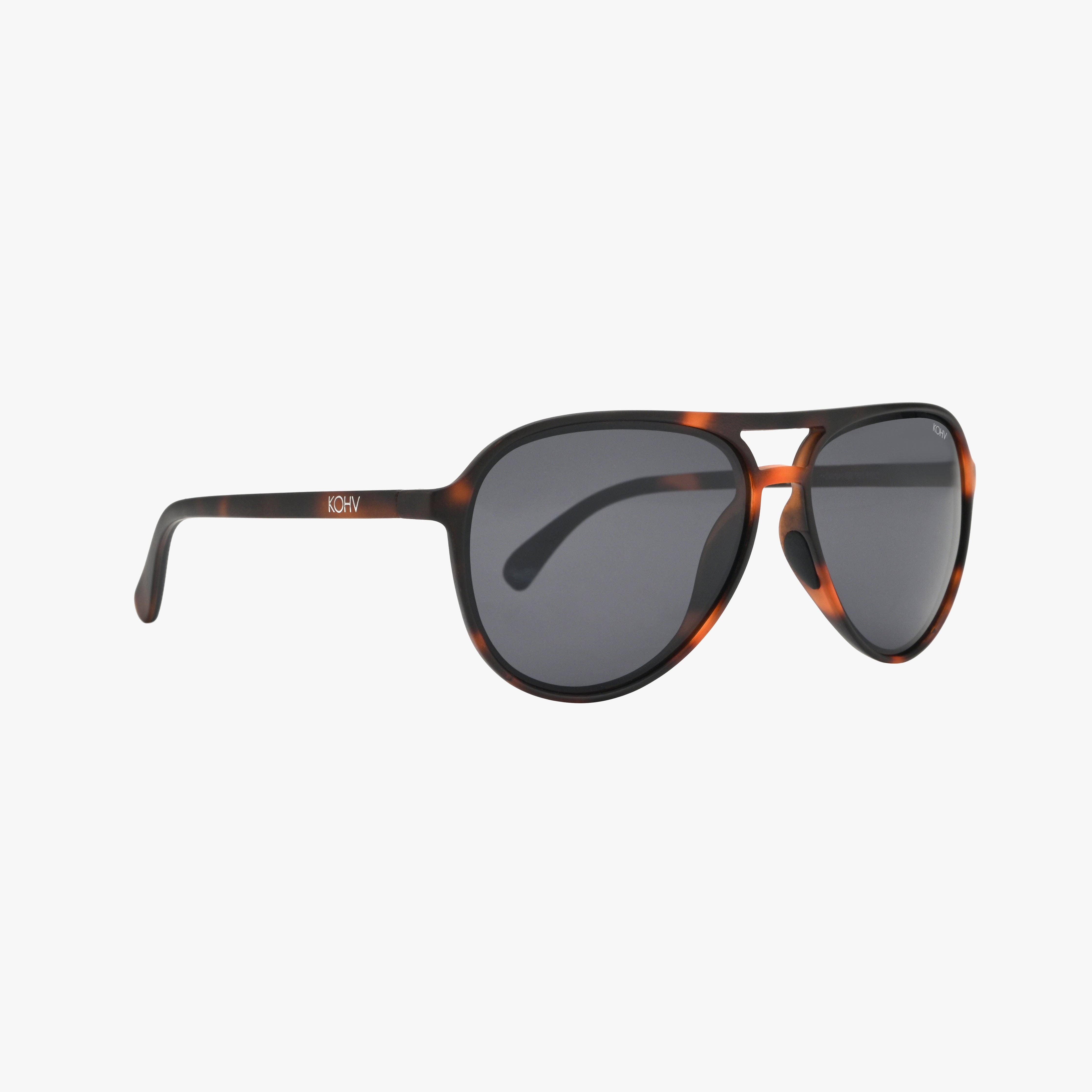 Kohv Eyewear - Wholesale Sunglasses - Unisex - DASH TORTOISE Polarized Active Soft Aviator Sunglasses2