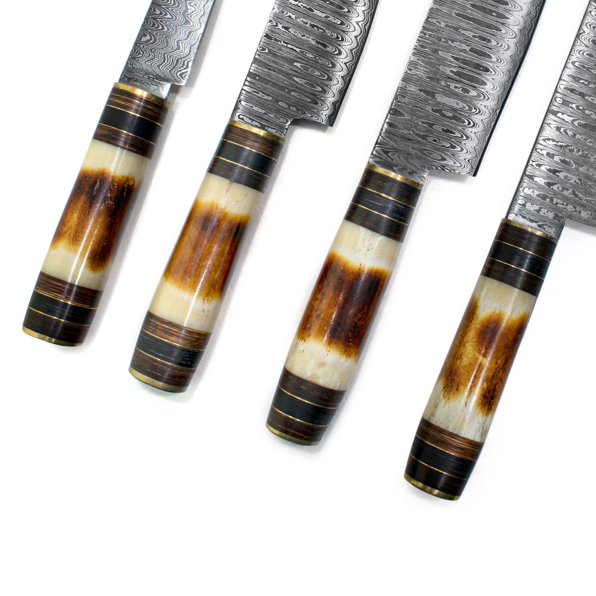 Titan International - Venta al por mayor Juego de cuchillos - Juego de cocina de 4 piezas/Con bolsa de transporte de piel5