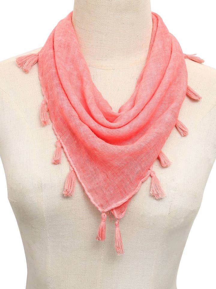 JC022623 Solid Stonewash Tofs-Accent Bandana för wholesale av JC Sunny Fashion
