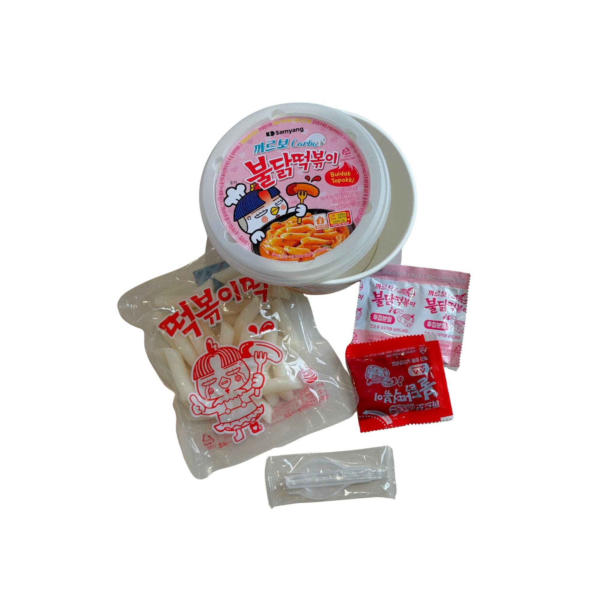 utoppa GmbH - Wholesale Ramen - Samyang Buldak Carbonara Hot Chicken Topokki Rice Cake 179g1
