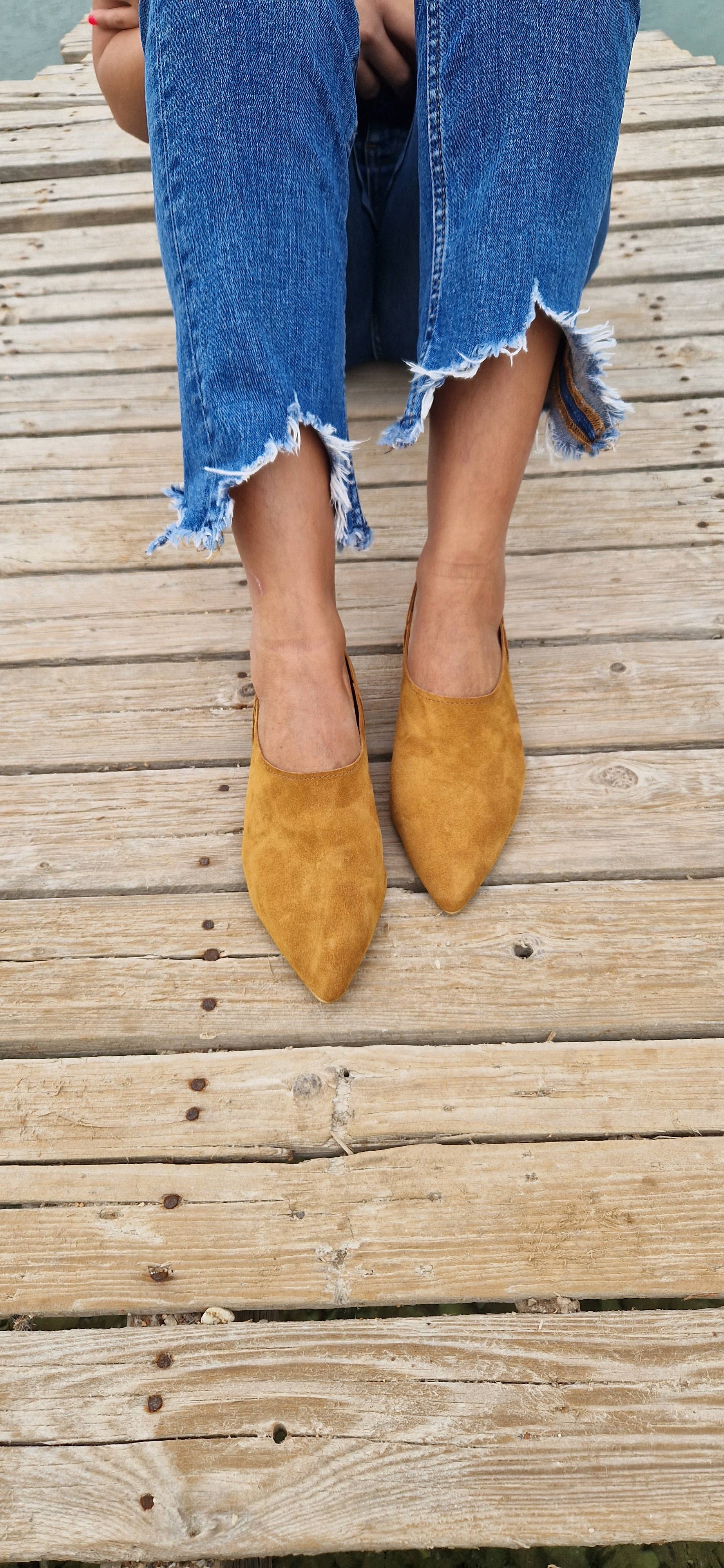 Madammeshushu - Wholesale Mules - Women's - Suede Leather mules for Women, leather loafers, Women3