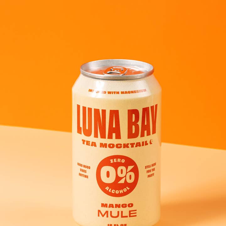 Luna Bay - Wholesale Non-Alcoholic Aperitif/Mocktail - Luna Bay 0% Mango Mule Tea Mocktail 12pk