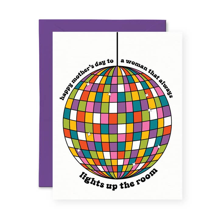 Always Lights Up The Room Mother's Day Card for wholesale by Pretty by Her