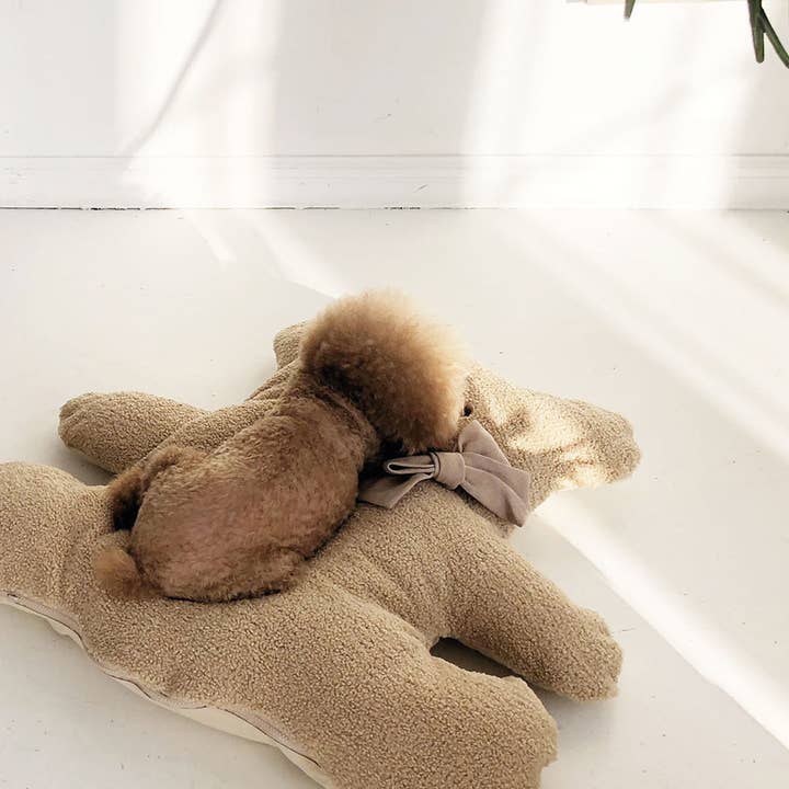 Pets So Good - Wholesale Pet Bed - Cat/Dog - BEAR CUSHION . BROWN