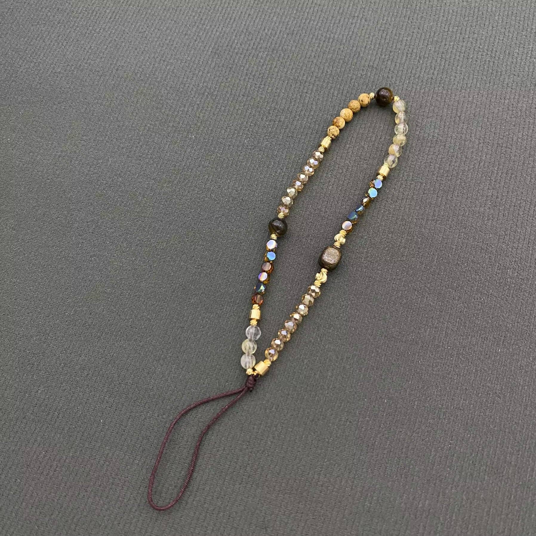 Mio Queena - Wholesale Phonecase Strap - Glass & Stone Beaded Lanyard Mobile Phone Strap1