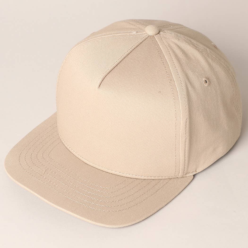 Fashion City - Wholesale Baseball Cap - Unisex - Solid Colored Cotton 5 Panel Baseball Cap22