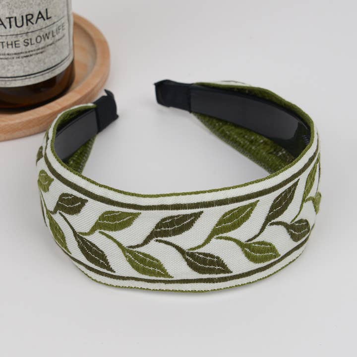 TheDivaSoap - Wholesale Fashion Headband - Women's - Boho Embroidered Floral Headband