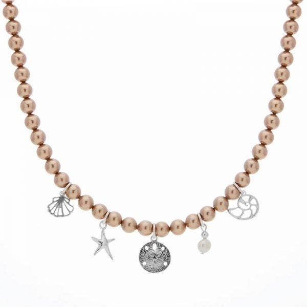 Tropisk Charm halskæde — Sand for engroshandel hos Klas Squared