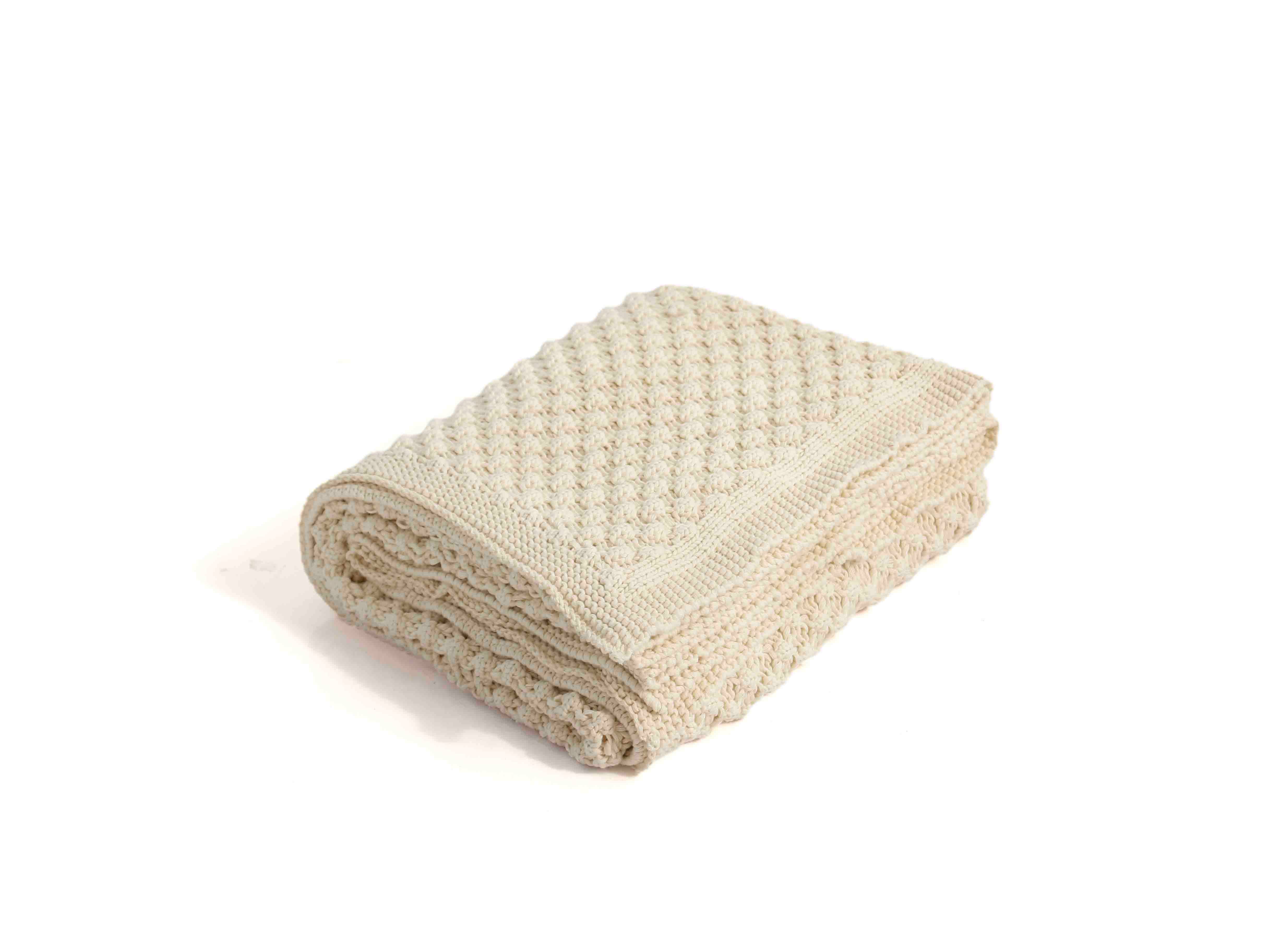 Darzzi - Wholesale Throw Blanket - Popcorn Cotton Knitted Throw Blanket0