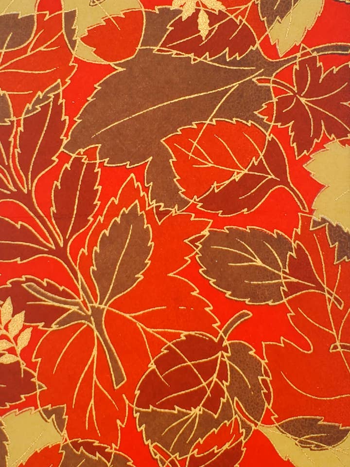 Yuzenshi : Feuilles en Rouge pour la vente par Aitoh Company