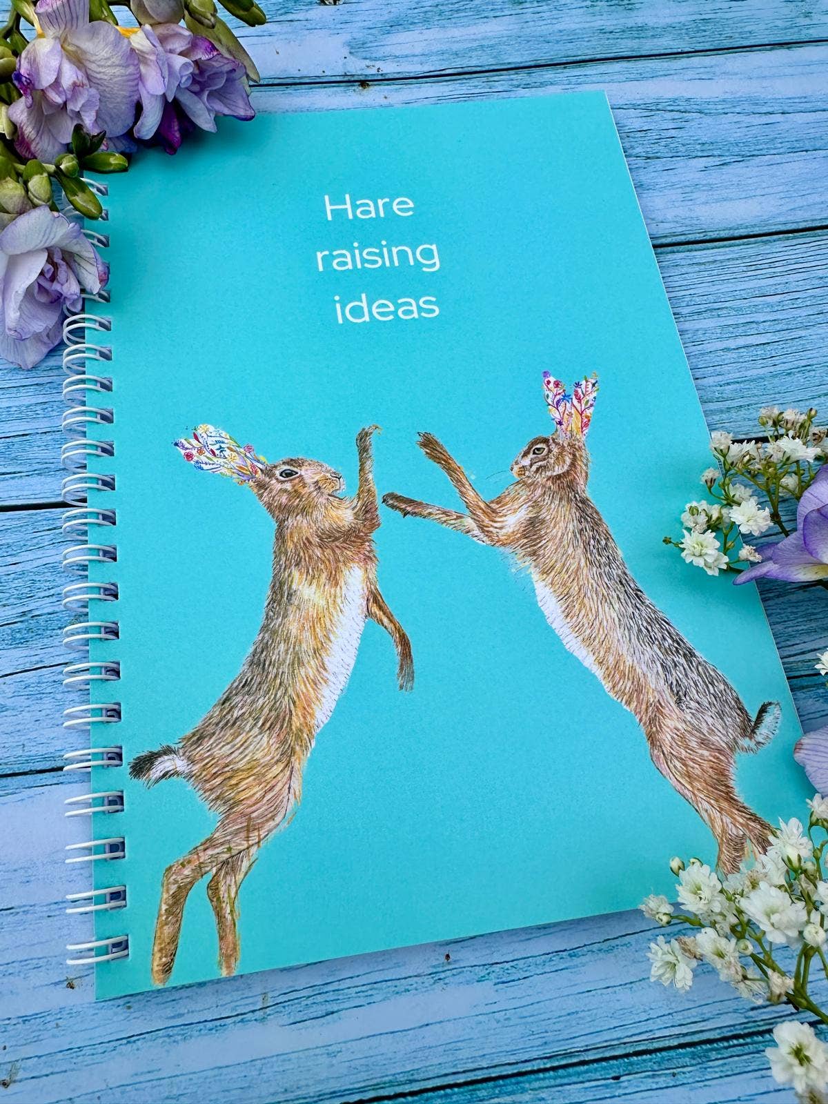 Jen Winnett Eco Artist - Wholesale Notebook - Hares Lined Eco Friendly A5 Notebook UK Made Cute Notepad2