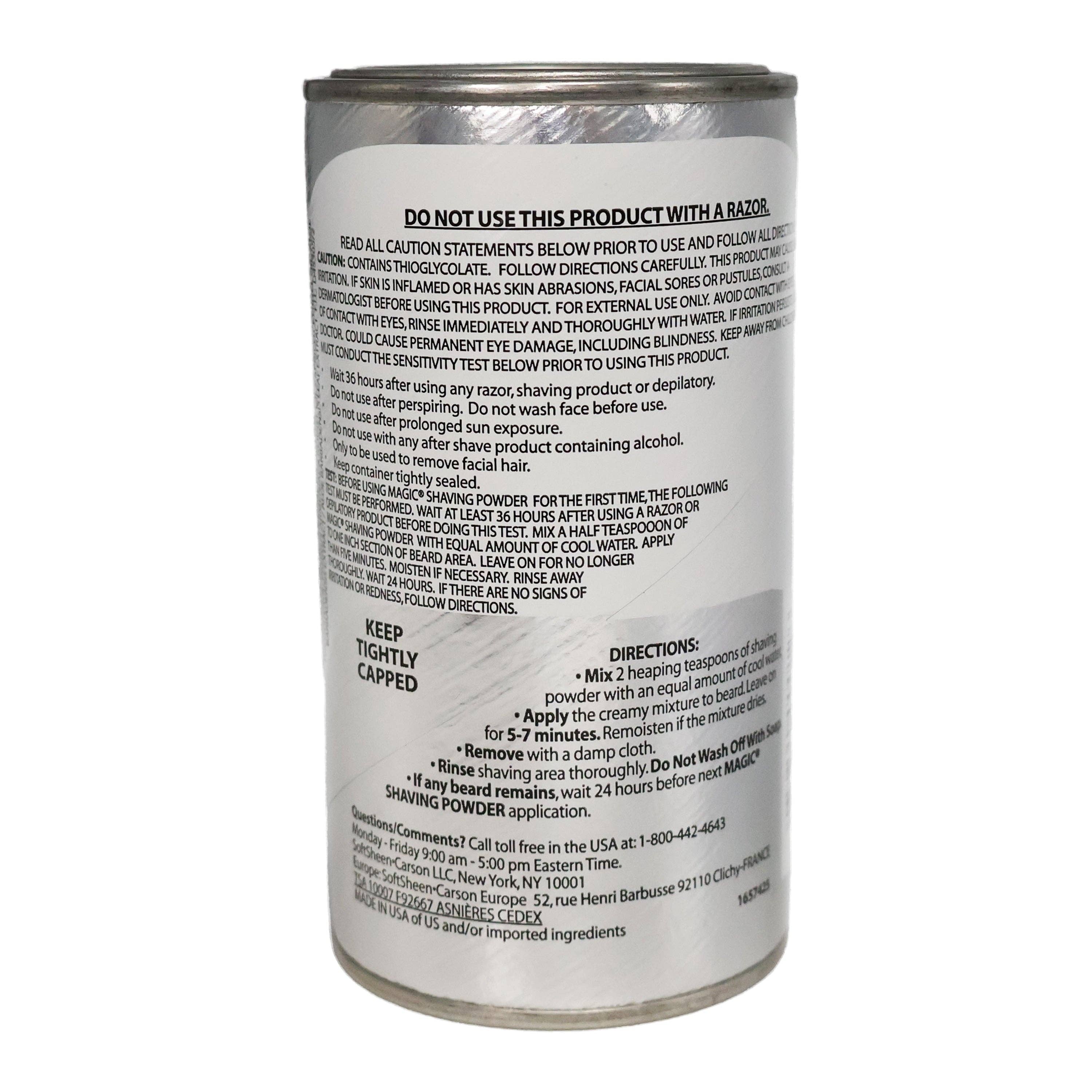 KT Supply - Venta al por mayor Cremas de afeitado - Hombre - Polvo acondicionador para afeitar Magic Skin, 4.5 onzas2