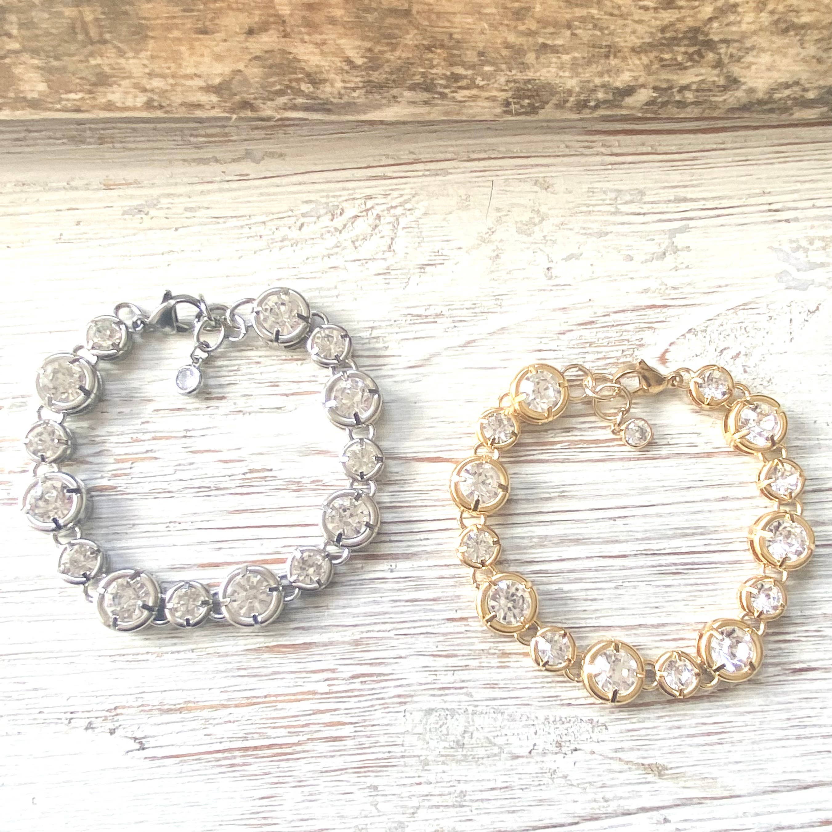 VB&CO Designs Handmade Jewelry - Wholesale Link & Chain Bracelet - Crystal bracelet chunky boutique salon jewelry statement4