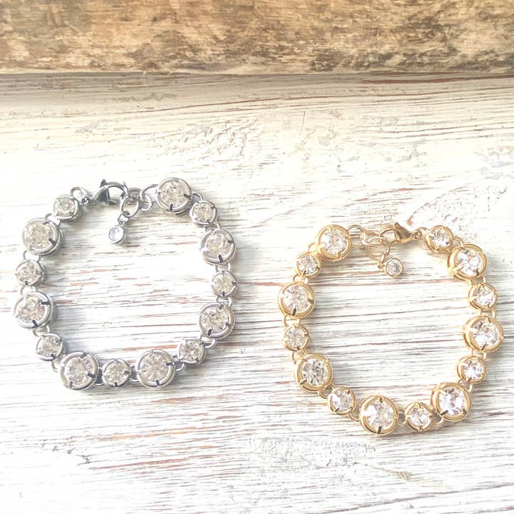 VB&CO Designs Handmade Jewelry - Wholesale Link & Chain Bracelet - Crystal bracelet chunky boutique salon jewelry statement4