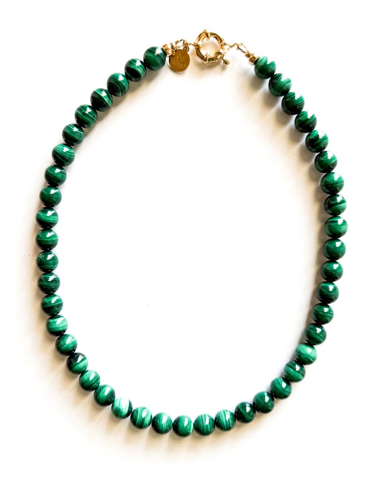 GALLERIA NECKLACE ~ Malachite Necklace for wholesale by Natnat Creations