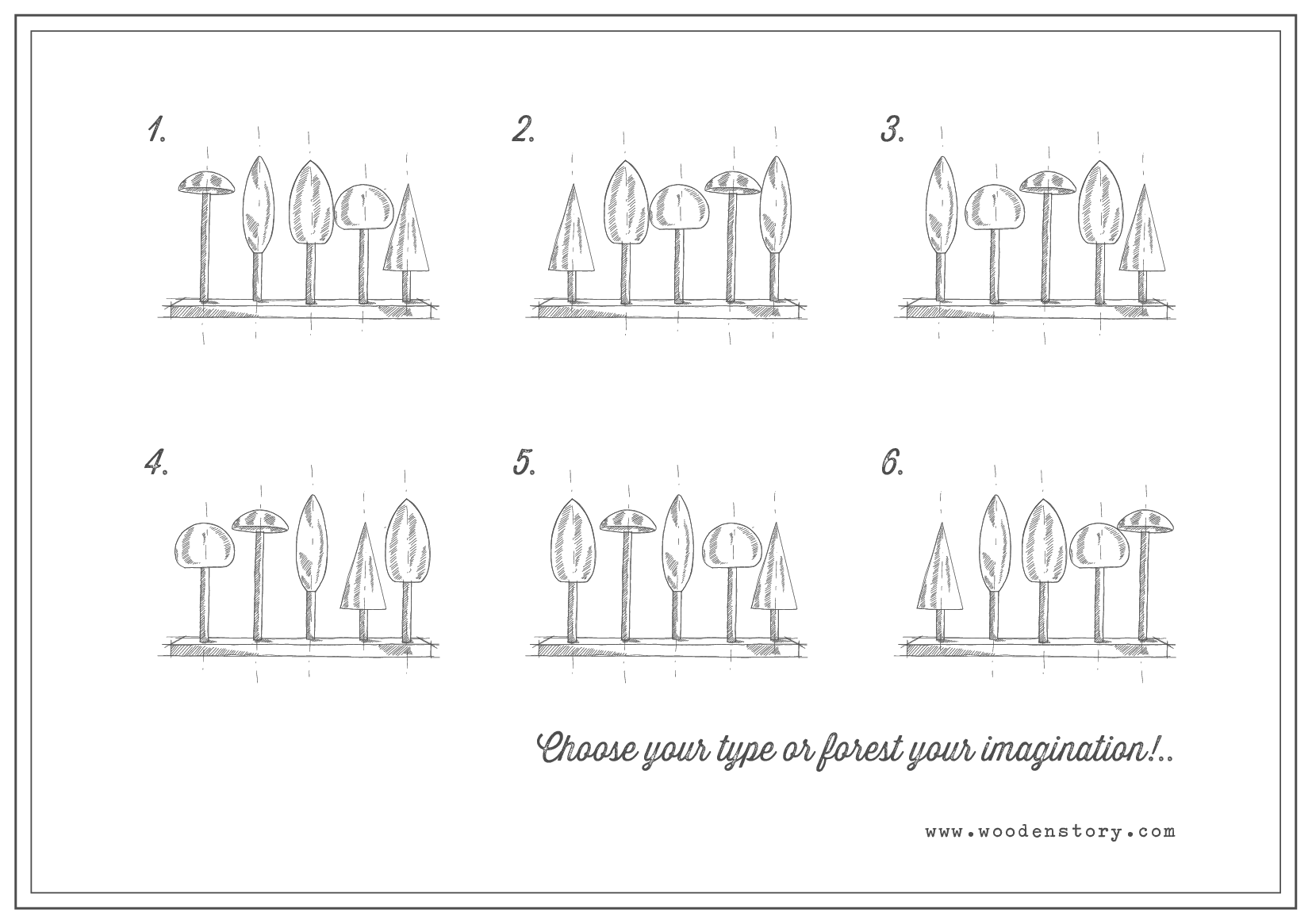 Wooden Story Sp. z o.o. – Großhandel Holzspielzeug – Kinder – Stapeltier „Baumkronen“ aus Holz5
