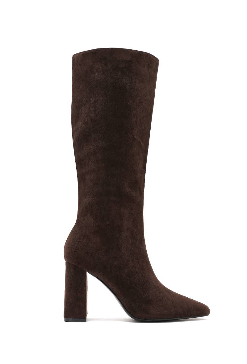 Joia Paris – wholesale Boots – Unisex – Square-heeled boots in faux suede H8-995H14