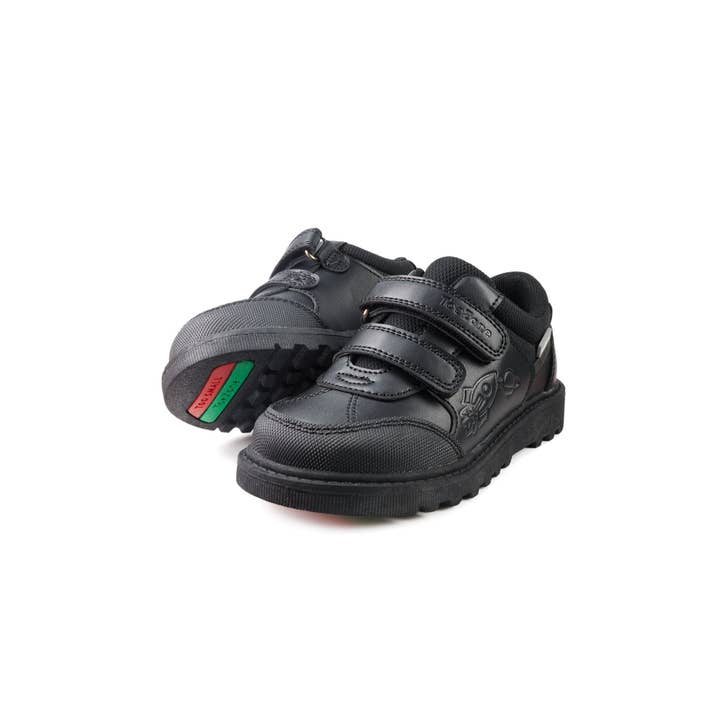 Nero CADE - Scarpe da scuola nere a tema spaziale (vestibilità ampia) in vendita all'ingrosso su Faire2