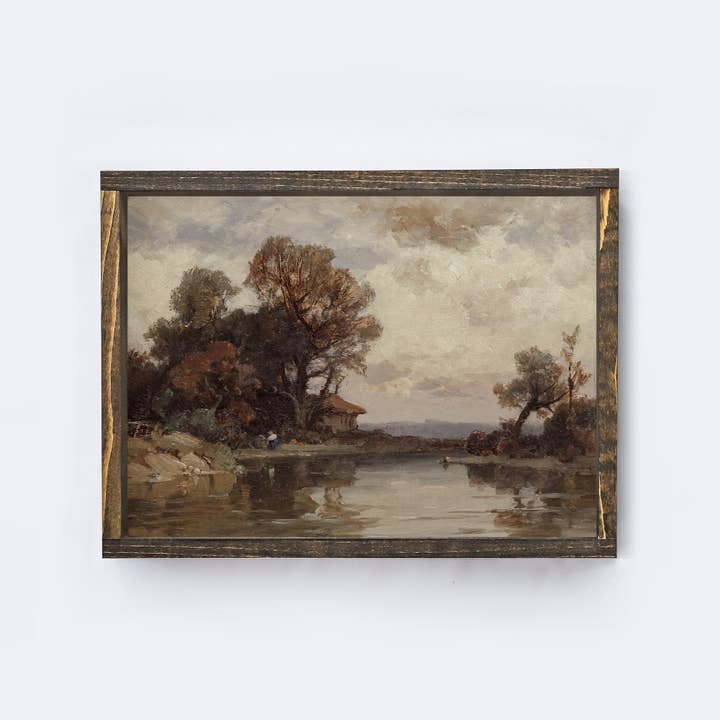 Hoekstra Decor - Wholesale Poster - Framed Vintage Landscape Painting | Vintage Print A293