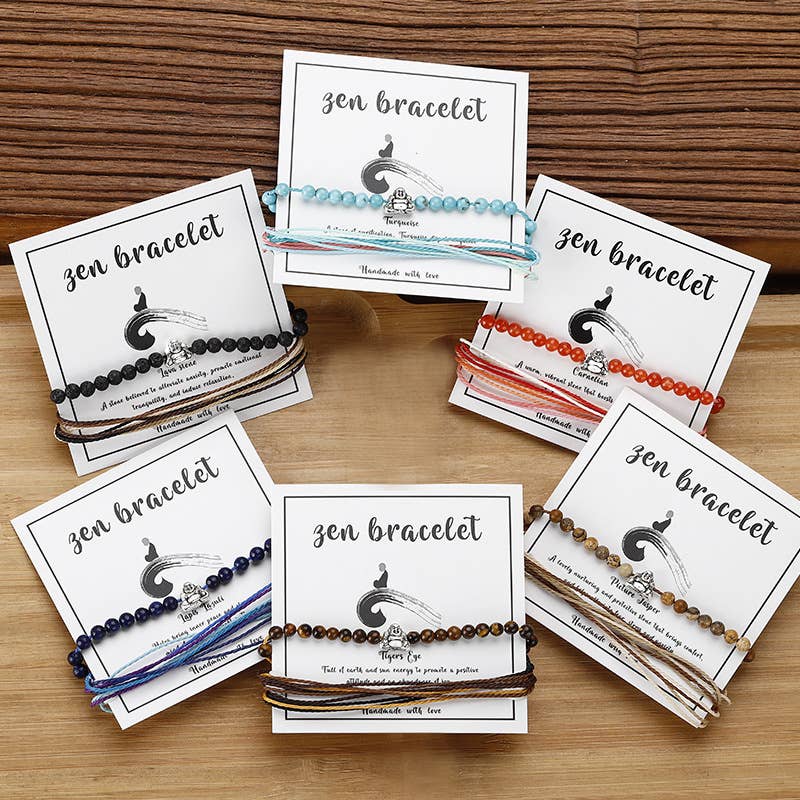 Gypsy Soul - Wholesale Beaded Bracelet - Zen Buddha Energy Bracelet - 12 pcs0