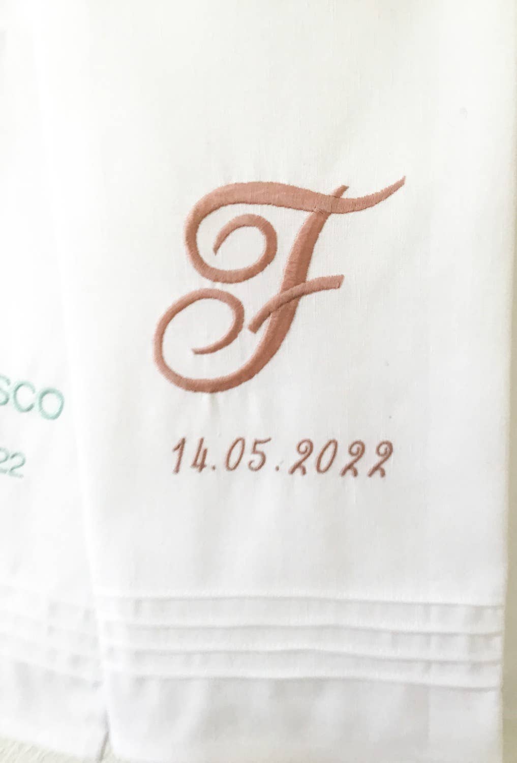 Nós e Tranças - Wholesale Tea Towel - Toalha De Linho Nervuras Bordada1