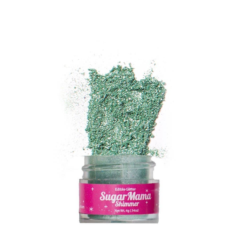 Sugar Mama Shimmer - Wholesale Body Glitter/Shimmer - Glow Up Green Shimmer - Green Edible Glitter3
